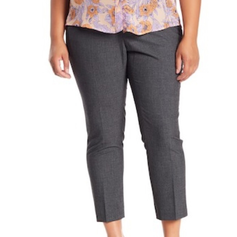 Amanda & Chelsea Elastic Back Melange Ankle Pants
